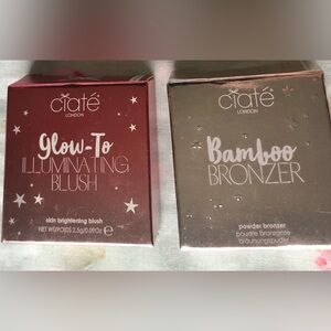 Ciaté Bamboo Bronzer & Glow-To Illuminating Blush Set - Sample Sizes New in Box